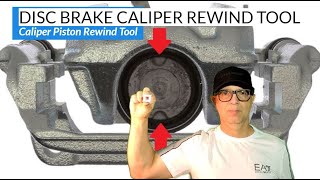 Disc Brake Caliper Rewind Tool  Caliper Piston Rotation Tool DIY Tutorial [upl. by Learsi]