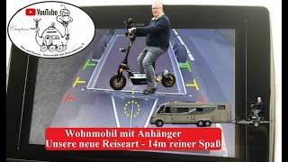 14 Meter Reisespaß  Mit Anhänger am Wohnmobil [upl. by Shep93]