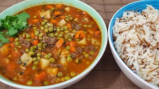 طريقة تحضير يخنة البازيلا Best Beef Peas Stew Recipe Bazella [upl. by Gherardi610]