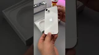 iPhone 13 white Unboxing shorts [upl. by Cirtap]