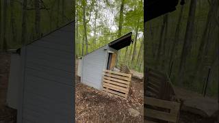 GOAT HOUSE WITH STORAGE  Made from mostly pallet wood [upl. by Fitts]