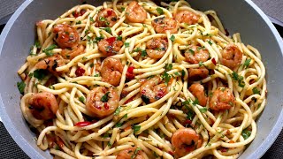 I learned the recipe for shrimp pasta with vegetables from a skilled chef simple and delicious ♥ [upl. by Durware661]