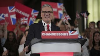 Erdrutsch in Großbritannien Labour gewinnt Unterhauswahl [upl. by Nodrog]