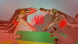 Dc2 Carcharodontosaurus Vs Spinosaurus FULL Battle [upl. by Tiena]