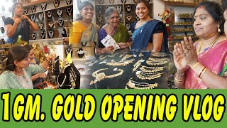 1gm gold jewellery ఆరంభం అదిరింది బోనీ బాగుంది ఆనందోత్సాహాల మధ్య ఓపెనింగ్  TTH [upl. by Aihsiym]