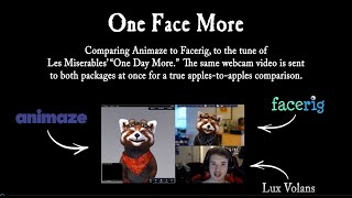 One Face More A FaceRig vs Animaze Beta Comparison [upl. by Udele]