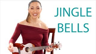 Jingle Bells Beginners Ukulele Lesson and Play Along [upl. by Ydarg353]