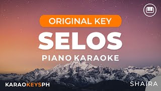 Selos  Shaira Short Piano Karaoke [upl. by Obara]