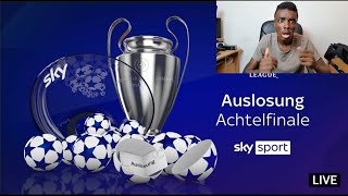 Champions League Achtelfinale Auslosung Livereaction [upl. by Hayman]