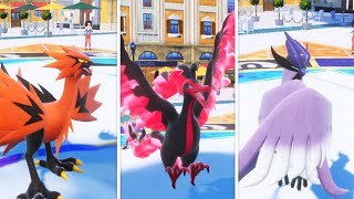 Galar Articuno amp Zapdos amp Moltres in Pokemon Scarlet amp Violet [upl. by Harac412]