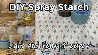 Make your own spray starch  Ironing starch  Diy pressing starch [upl. by Allcot]