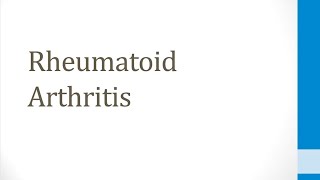 Immuno 42 Rheumatoid Arthritis [upl. by Sibbie]