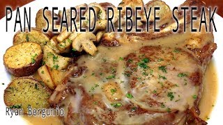 PAN SEARED RIBEYE STEAK [upl. by Seilenna]