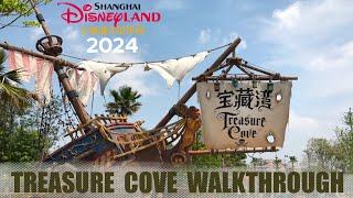 Treasure Cove Walkthrough in 4K 2024  Shanghai Disneyland [upl. by Brade]