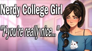 Shy Nerdy Girl Has a Crush on You ASMR Roleplay College Girl Strangers to Something More [upl. by Adnahsar669]