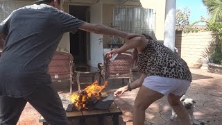 BURNING MY MOMS PURSE PRANK  FaZe Rug [upl. by Petersen444]