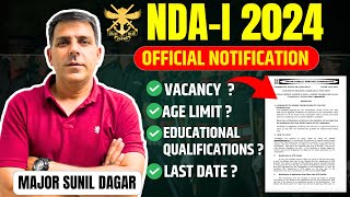 NDA 1 2024 Notification Out  NDA Vacancy  NDA 2024 exam date  NDA 2024 Form Date  Lead Academy [upl. by Saint76]