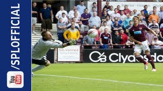 Arvydas Novikovas Goal Hearts 22 Inverness CT 18082012 [upl. by Ttelrahc]