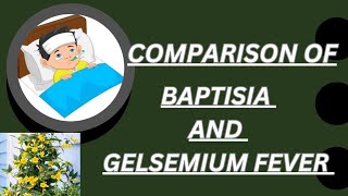 comparison of Baptisia and gelsemium fever  comparison explanation  notes materiamedicaeasy [upl. by Nayd]