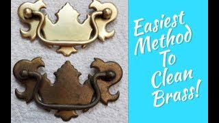 How To Easily Clean All Brass Silver Copper Metal Furniture Hardware Polishing [upl. by Mima996]