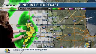 KCRG First Alert Forecast Friday Afternoon May 3rd [upl. by Aitnis469]