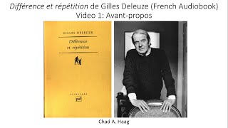 Différence et répétition de Gilles Deleuze French AudiobookLivre audio 1 Avant propos [upl. by Narton706]