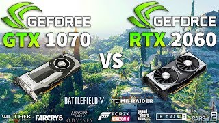 RTX 2060 vs GTX 1070 Test in 10 Games [upl. by Nitsraek]