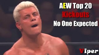 AEW Top 20 Surprising Kickouts No One Expected [upl. by Nehtan373]