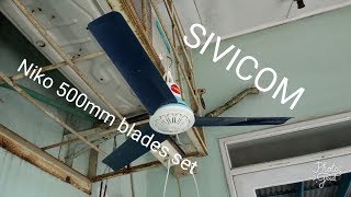 Sivicom mini ceiling fan  Niko 500mm blades set [upl. by Aivatnahs]