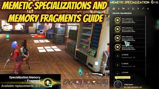 Once Human Memory Fragments amp Memetic Specializations Guide [upl. by Trimmer]