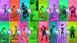 ALL COLOR DANCE CHALLENGE DAME TU COSITA VS HULK VS PATILA VS ALL  Alien Green dance challenge [upl. by Ahseeyt391]