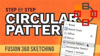 How to Circular Pattern Sketch Geometry in Fusion 360 [upl. by Yuhas]