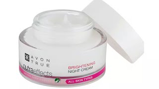 AvonAvon True Nutraeffects Brightening Night Cream 50g [upl. by Nilyac272]