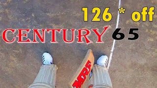 Batsman Helmet Camera View CENTURY by Vishal  GoPro Cricket Highlights [upl. by Roumell]