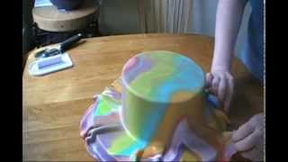 How to Tie Dye Fondant and The Mat Demonstration [upl. by Eylatan]