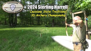 3D Archery 2024 Sterling Harrell Louisiana State Traditional Championship [upl. by Aldarcy50]