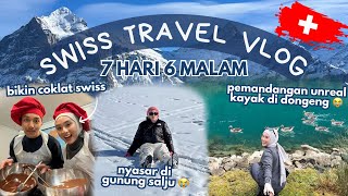 SWISS TRAVEL VLOG 🇨🇭NYASAR DI GUNUNG SALJU 🏔️ IKUT KELAS BIKIN COKLAT NAIK SAMPAN ⛵️ BANYAK LAGI [upl. by Dann]