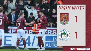 HIGHLIGHTS Northampton Town 1 Wigan Athletic 1 [upl. by Nnylsoj326]