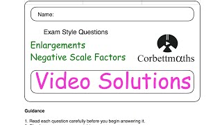 Negative Scale Factors  Corbettmaths [upl. by Esinek814]