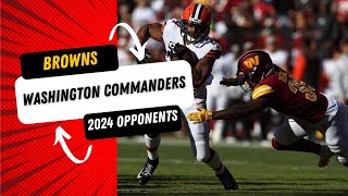 Browns 2024 Opponents Washington Commanders [upl. by Astto]