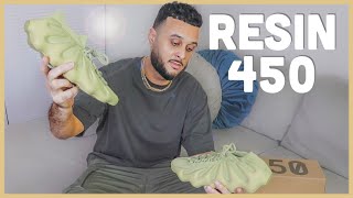 YEEZY 450 Resin Review  On Feet Look [upl. by Chally366]