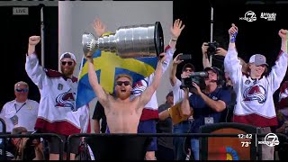 Gabriel Landeskog speaks at Avalanche victory parade [upl. by Keheley]