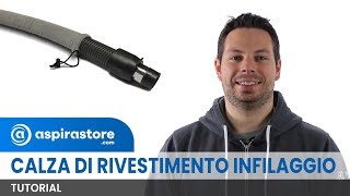 Come infilare la calza di rivestimento per tubo aspirapolvere centralizzato [upl. by Fesoj]