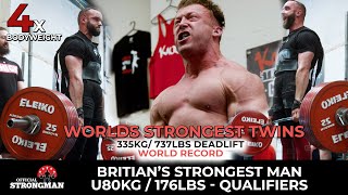 Britains Strongest Man u80kg  Part 1  Qualifiers [upl. by Vorster571]