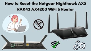 How to Reset the Netgear Nighthawk AX5 RAX43 AX4200 WiFi 6 Router [upl. by Niwrek]