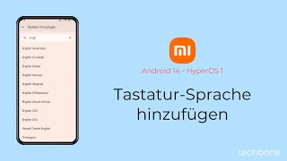 TastaturSprache hinzufügen  Xiaomi Android 14  HyperOS 1 [upl. by Melvin]