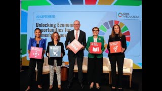 Unlocking Economic Opportunities for Womens Empowerment  SDGLive  GlobalGoals  UNGA79  UNGA [upl. by Marigolde354]