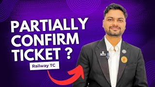 Partially confirm Ticket Kya Hote tc indianrailway waitingticket [upl. by Aliuqet]