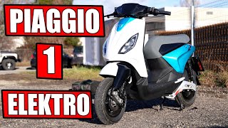 PIAGGIO 1 ELEKTRO ROLLER IM TEST [upl. by Ahsitaf443]