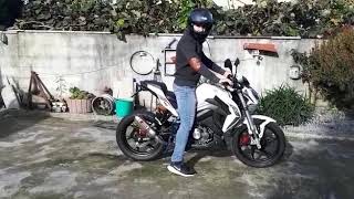 Keeway RKF 125 MINI BURNOUT [upl. by Karwan110]